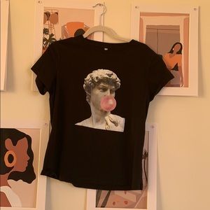 David Blowing a Bubble - Graphic Tee